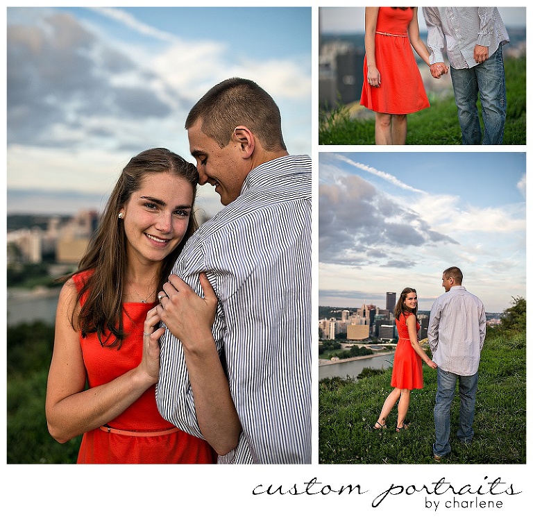 pittsburgh engagement session pittsburgh wedding photographer custom portraits by charlene schenley park engagement session mount washington engagement photos engagement pictures (14)