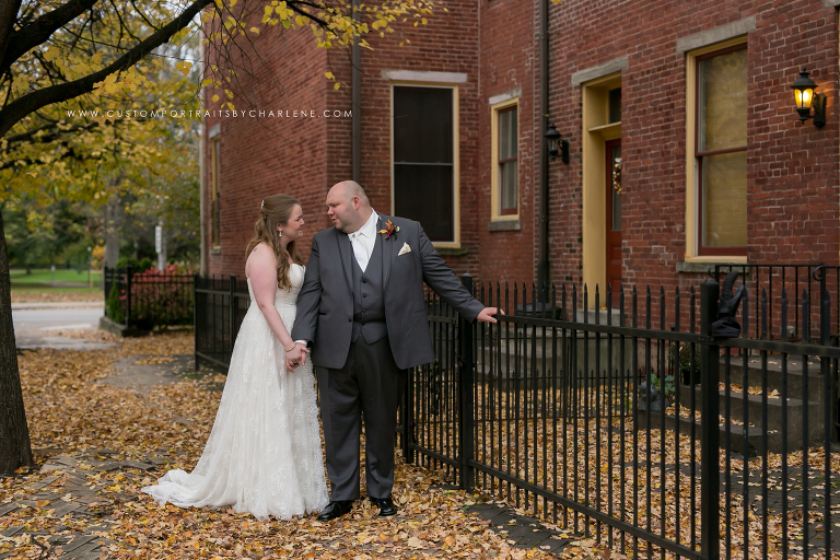 zl mexican war streets wedding photographer pittsburgh wedding photography fall urban wedding portrait ideas unique posing for couples autumn