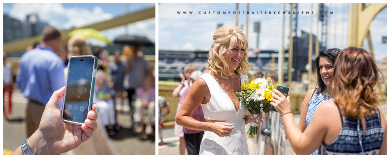 Pittsburgh Wedding Photographer - Roberto Clemente Bridge Wedding - Unique wedding venues Pittsburgh downtown3