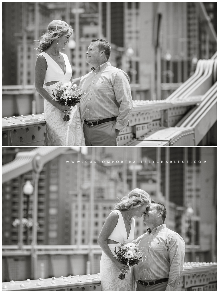 Pittsburgh Wedding Photographer - Roberto Clemente Bridge Wedding - Unique wedding venues Pittsburgh downtown6