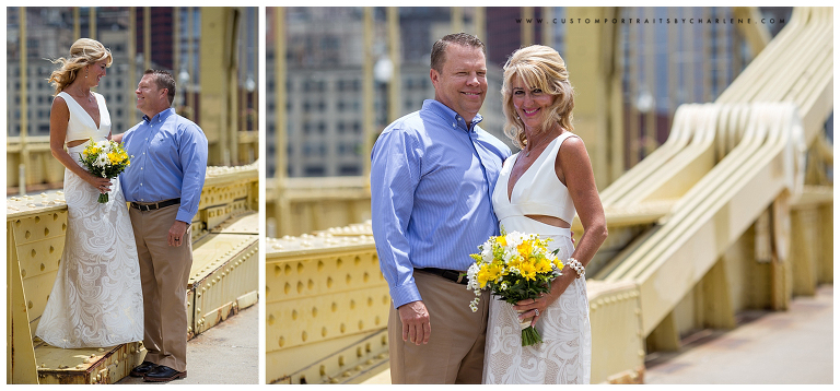 Pittsburgh Wedding Photographer - Roberto Clemente Bridge Wedding - Unique wedding venues Pittsburgh downtown7