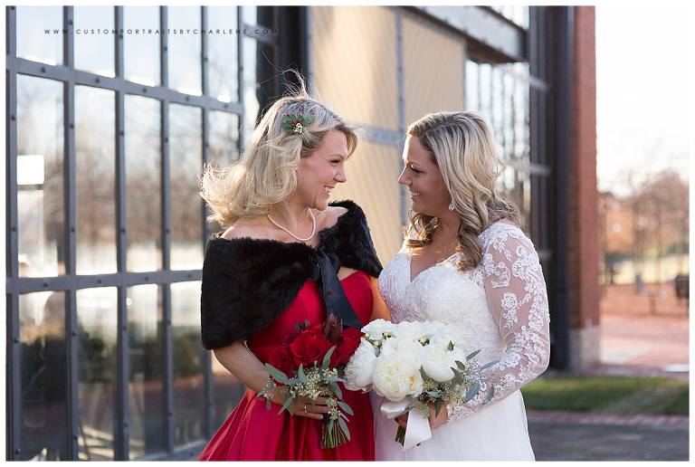 Pittsburgh Wedding Photographer Winter Wedding Columbus Ohio Daughter in Wedding Flower girl poses13