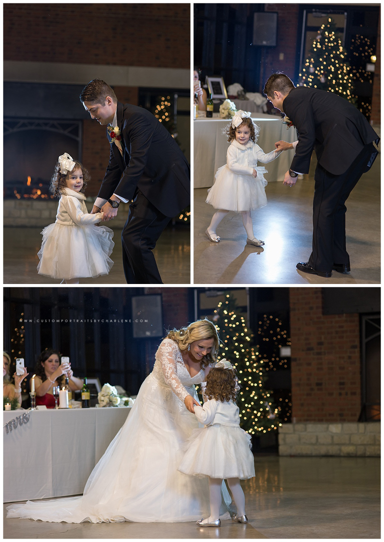 Pittsburgh Wedding Photographer Winter Wedding Columbus Ohio Daughter in Wedding Flower girl poses34