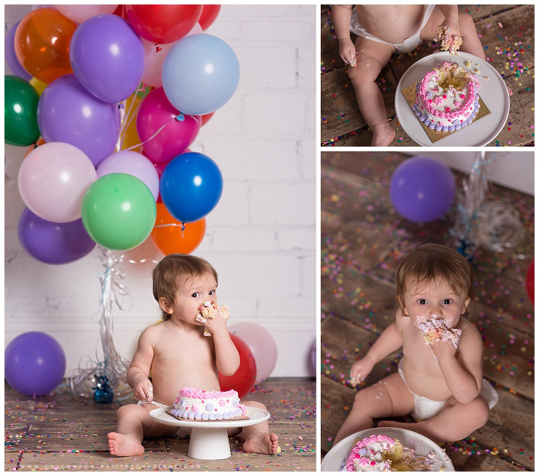 pittsburgh first birthday smash cake session kids photographer 9